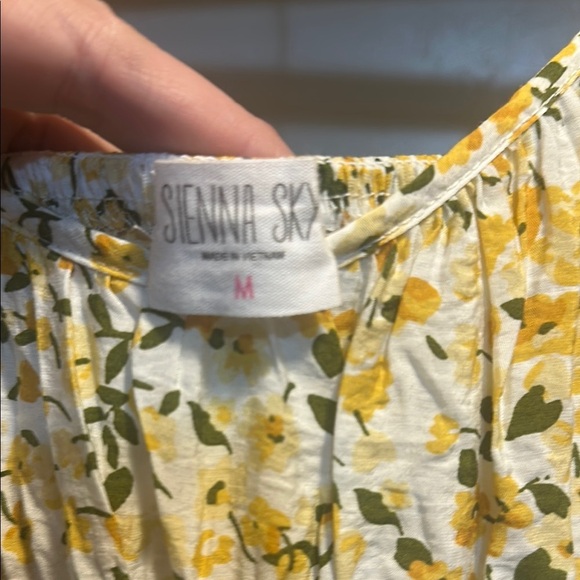 Sienna Sky Yellow and White Floral Mini Dress - Picture 2 of 8